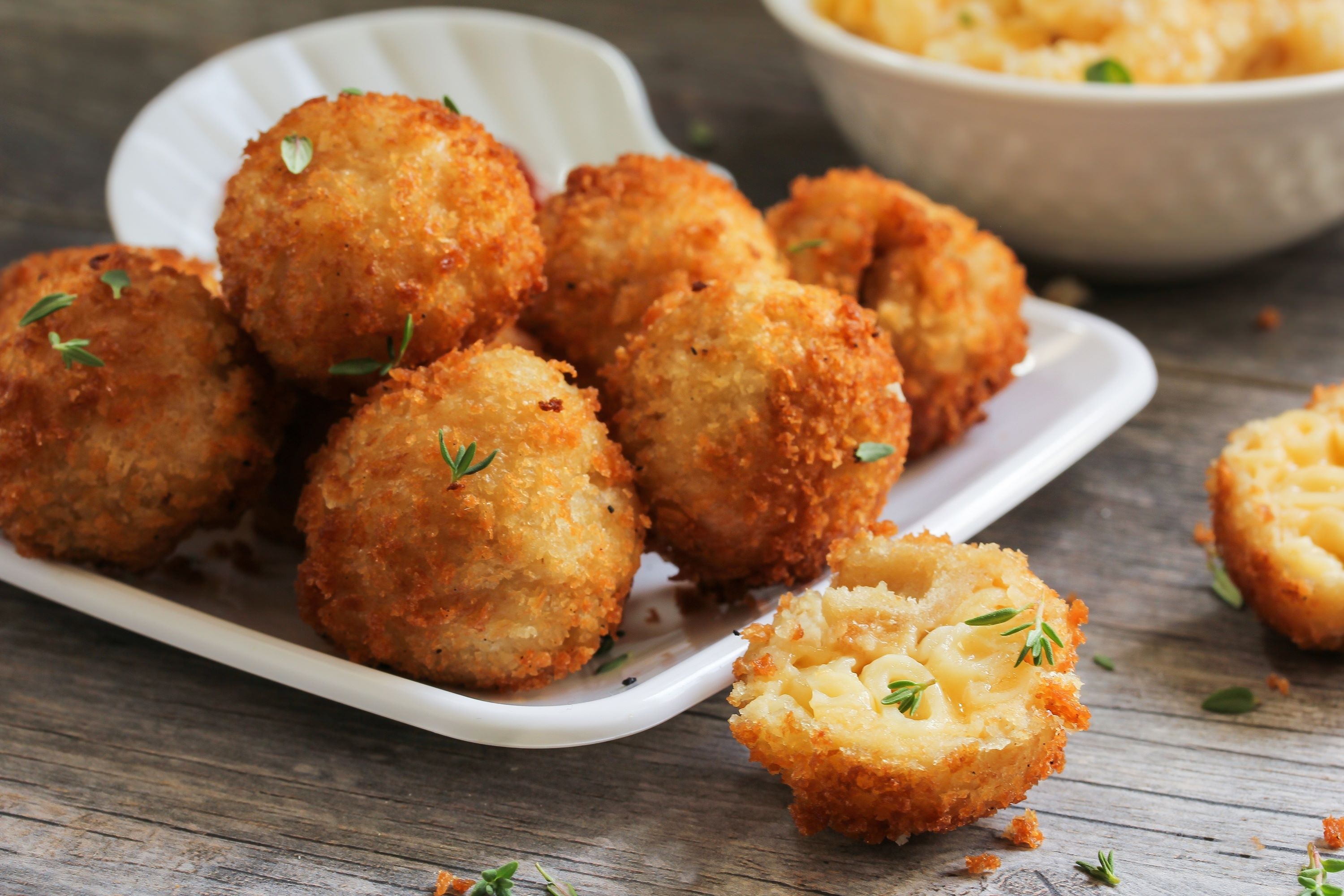Macaroni and Cheese Poppers with no Ham | Gourmet Kitchen