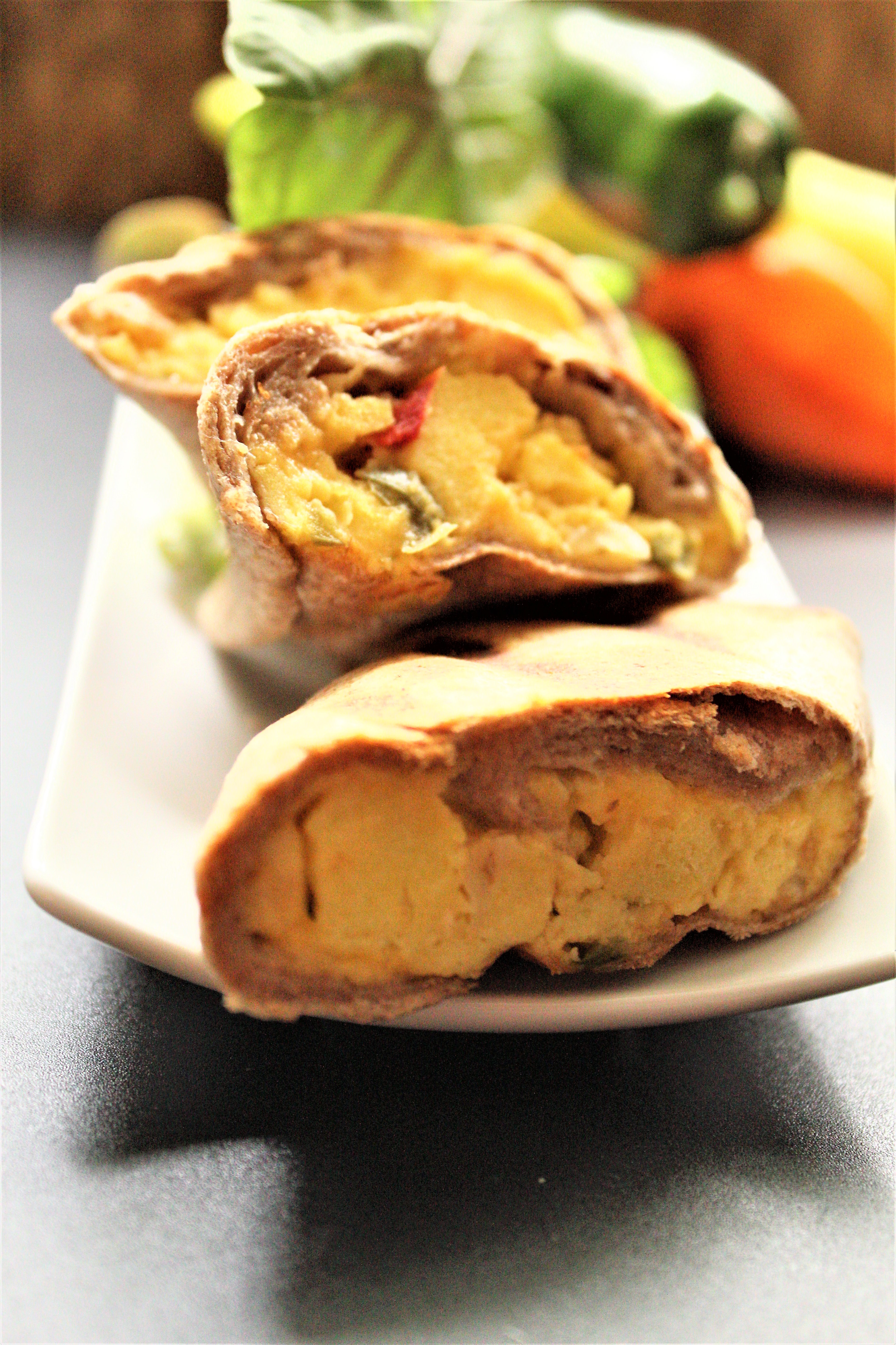 I1058 Breakfast Burrito with Egg, Sausage, & Cheese | Gourmet Kitchen